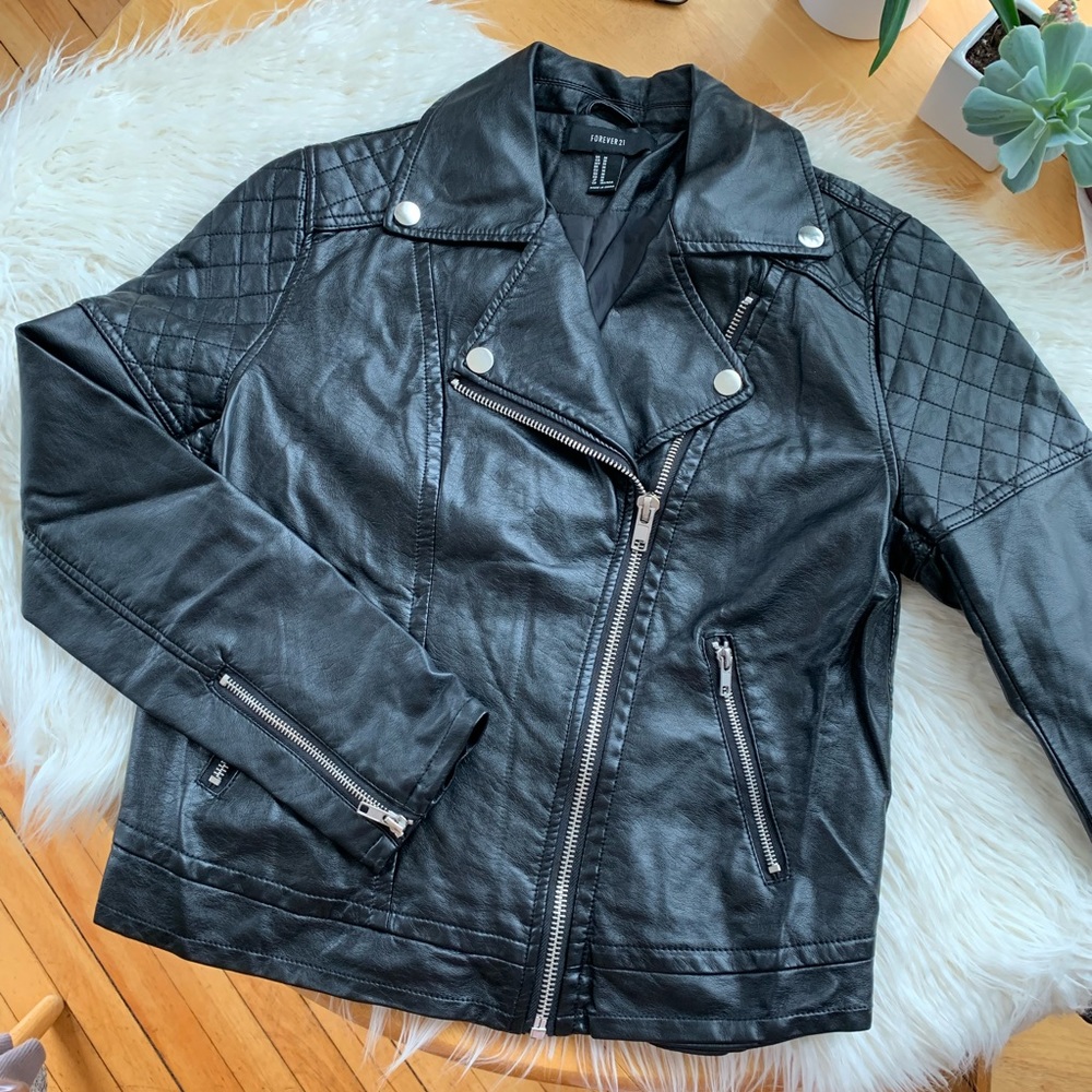 pleather jacket